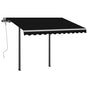 Automatic Awning with LED & Wind Sensor 3,5x2,5 m Anthracite