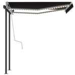 Automatic Awning with LED & Wind Sensor 3,5x2,5 m Anthracite