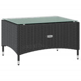 16 Piece Garden Lounge Set with Cushions Poly Rattan Black - Extra Image