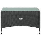 16 Piece Garden Lounge Set with Cushions Poly Rattan Black - Extra Image