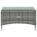 16 Piece Garden Lounge Set with Cushions Poly Rattan Grey - Extra Image
