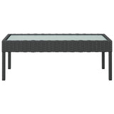 16 Piece Garden Lounge Set with Cushions Poly Rattan Black