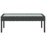 16 Piece Garden Lounge Set with Cushions Poly Rattan Black - Extra Image