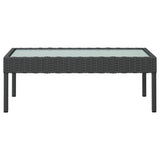 16 Piece Garden Lounge Set with Cushions Poly Rattan Black - Extra Image