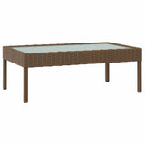 16 Piece Garden Lounge Set with Cushions Poly Rattan Brown