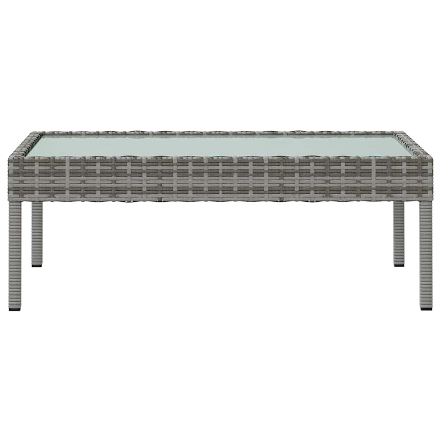 16 Piece Garden Lounge Set with Cushions Poly Rattan Grey