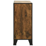 Storage Cabinets 2 pcs Rustic Brown 72x36x82 cm Metal and MDF - 45-Degree Angle