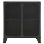 Storage Cabinets 2 pcs Grey 72x36x82 cm Metal and MDF