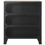 Storage Cabinets 2 pcs Rustic Brown 72x36x82 cm Metal and MDF - Top-Down View