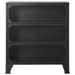 Storage Cabinets 2 pcs Grey 72x36x82 cm Metal and MDF