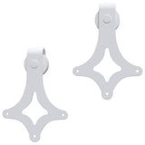 Sliding Door Hardware Kit 183 cm Steel White