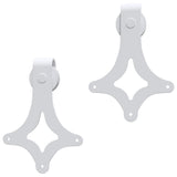 Sliding Door Hardware Kit 200 cm Steel White