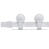 Sliding Door Hardware Kit 183 cm Steel White