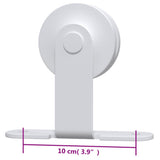 Sliding Door Hardware Kit 183 cm Steel White