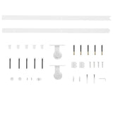 Sliding Door Hardware Kit 200 cm Steel White