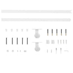 Sliding Door Hardware Kit 200 cm Steel White