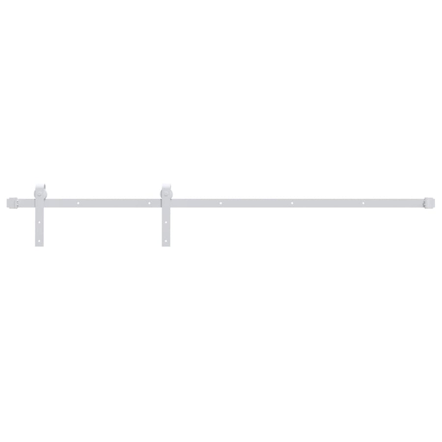 Sliding Door Hardware Kit 200 cm Steel White