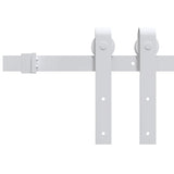 Sliding Door Hardware Kit 200 cm Steel White