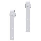Sliding Door Hardware Kit 200 cm Steel White - 45-Degree Angle