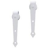 Sliding Door Hardware Kit 183 cm Steel White - 45-Degree Angle