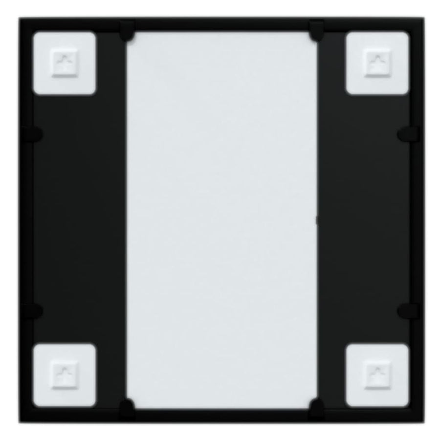 Wall Mirror Black 40x40 cm Metal