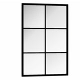 Wall Mirror Black 60x40 cm Metal