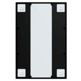 Wall Mirror Black 60x40 cm Metal