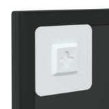 Wall Mirror Black 60x40 cm Metal - Close-Up Angle