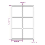 Wall Mirror Black 60x40 cm Metal - Low Angle
