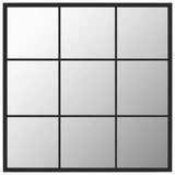 Wall Mirror Black 60x60 cm Metal