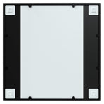 Wall Mirror Black 60x60 cm Metal