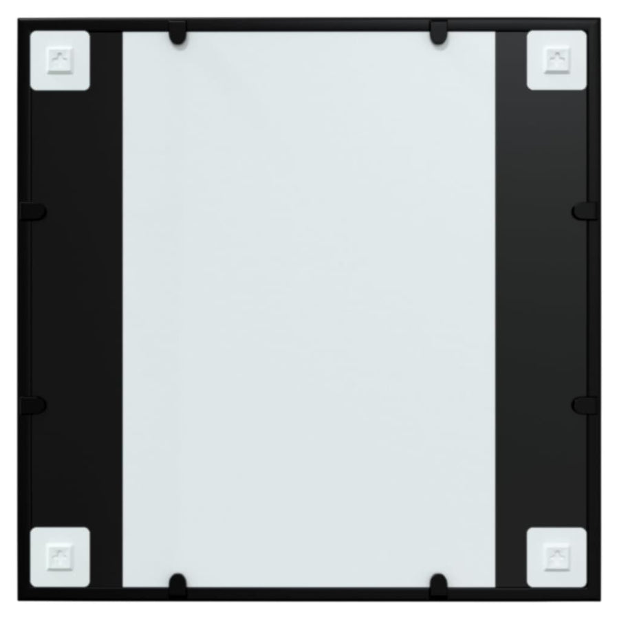 Wall Mirror Black 60x60 cm Metal