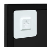 Wall Mirror Black 60x60 cm Metal - 45-Degree Angle