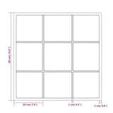 Wall Mirror Black 60x60 cm Metal