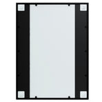 Wall Mirror Black 80x60 cm Metal