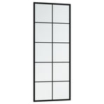 Wall Mirror Black 100x40 cm Metal
