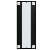 Wall Mirror Black 100x40 cm Metal - Rear View
