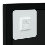 Wall Mirror Black 100x40 cm Metal - Close-Up Angle