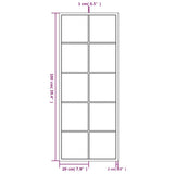 Wall Mirror Black 100x40 cm Metal - Low Angle