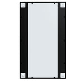 Wall Mirror Black 100x60 cm Metal