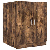 Washing Machine Cabinet Smoked Oak 71x71.5x91.5cm - Front View