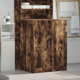 Washing Machine Cabinet Smoked Oak 71x71.5x91.5cm - Side View