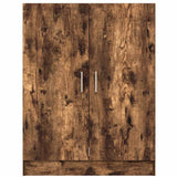 Washing Machine Cabinet Smoked Oak 71x71.5x91.5cm - Top-Down View