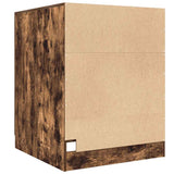 Washing Machine Cabinet Smoked Oak 71x71.5x91.5cm - Rear View