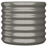 Garden Planter Galvanised Steel 40x40x36 cm Grey