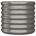 Garden Planter Galvanised Steel 40x40x36 cm Grey