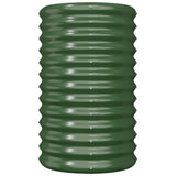 Garden Planter Galvanised Steel 40x40x68 cm Green