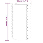 Garden Planter Galvanised Steel 40x40x68 cm Green