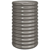 Garden Planter Galvanised Steel 40x40x68 cm Grey