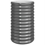 Garden Planter Galvanised Steel 40x40x68 cm Anthracite